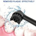 Black Bamboo Charcoal Brush Heads For Oral B Electric Toothbrush Advance Power/Pro Health/Triumph/3D Excel/Vitality Precision. 