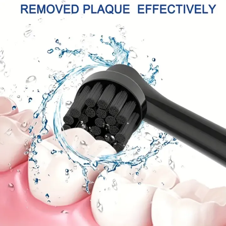 Black%20Bamboo%20Charcoal%20Brush%20Heads%20For%20Oral%20B%20Electric%20Toothbrush%20Advance%20Power/Pro%20Health/Triumph/3D%20Excel/Vitality%20Precision%20-%20Image%202