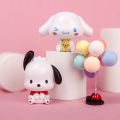 Sanrio Anime Figures for Girls, Kuromi Model, Pochacco, Cinnamoroll Toys, Kawaii DIY Doll Collection, Desk Ornament, Kids Gift. 