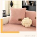 Solid Sherpa Anti-Slip Sofa Cover with PU Label Decor for Living Room Coush Seat Cover, Universal Sofa Slipcover Furniture Towel. 