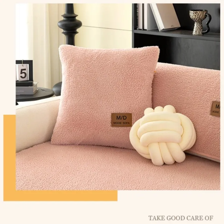 Solid%20Sherpa%20Anti-Slip%20Sofa%20Cover%20with%20PU%20Label%20Decor%20for%20Living%20Room%20Coush%20Seat%20Cover,%20Universal%20Sofa%20Slipcover%20Furniture%20Towel%20-%20Image%205