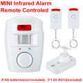 Home Smart Wireless Home Security PIR Alert Infrared Sensor Alarm system Anti-theft Motion Detector Alarm 105DB Siren. 