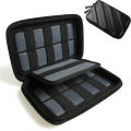 Eva Hard Shell 4-Slot Watch Case Portable Strap Data Cable Bag Waterproof Travel Watch Storage Zipper Box. 