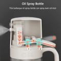 250ml Oil Spray Bottle High Borosilicate Glass Cooking Oil Dispensers Olive Oil Sprayer Mister for Air Fryer Salad Baking.