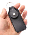 1pc PU Leather Bag Cases for USB Flash Drive Keyring Storage Bags for U Disk Hasp Protective Cover Bag Keychain Holder 10*4cm.
