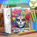 Adult Coloring Book -30 Sheet Spiral Coloring Book, 11.2X 8.3Inch, 100Gsm Thick Paper, Back to School, New Year, Birthday Gift. 