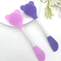 2 pcs Double Head Facial Mask Brush Silicone Applicator. 