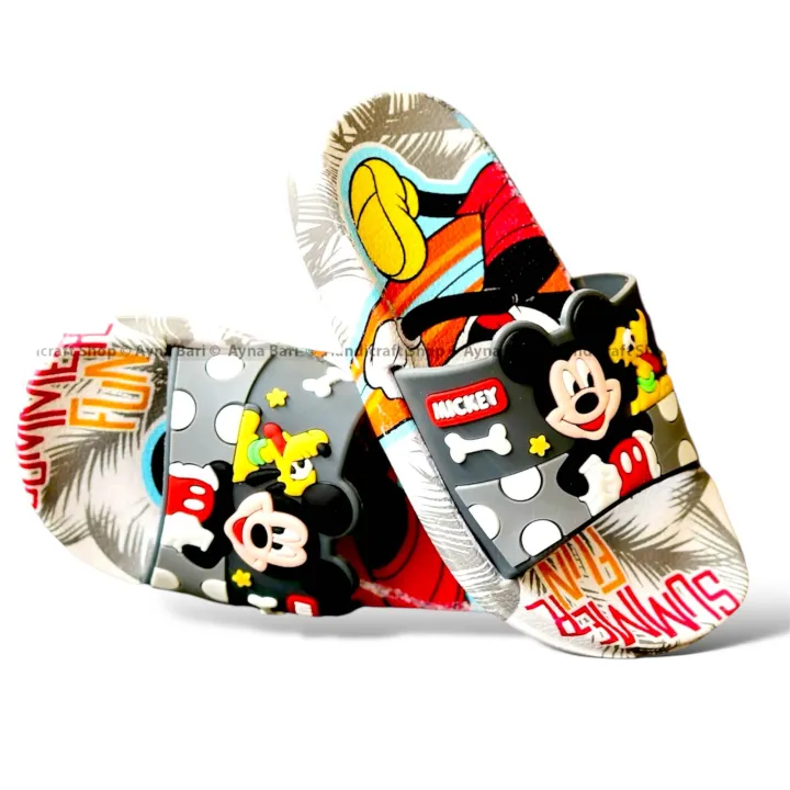 Disney%20Mickey%20Mouse%20Kids%20Sandals%20%7C%20Boys%20&%20Girls%20Sliders%20with%20Supportive%20Strap%20for%20Toddlers%20%7C%20Slides%20for%20Child%20%7C%20Blue%20&%20Black,%20Red%20Slip-on%20Pool%20Shoes%20Footwear%20-%20Image%202