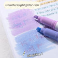 4Pcs/Set Aesthetic Star Glitter Highlighters Shiny Scrapbook Doodle Pen Notebook Highlight Markers Pencil Kawaii Kids Stationery. 