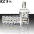 LED corn light bulbs E27 E14 30W 40W AC 220V 240V 5730 SMD LED crystal lamp 360 Beam Angle Replace Halogen Chandelier light.