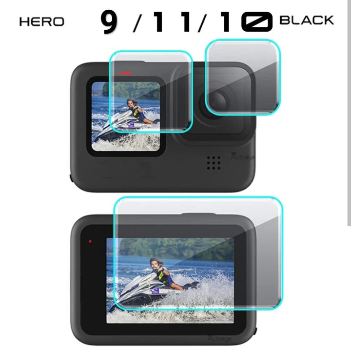 Ultra Clear Tempered Glass Screen Lens Front Screen Protector For GoPro Hero 10 Black