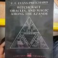 Witchercraft Oracles, And Magic Among The Azande By E.E Evans-Pritchard. 