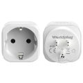 2 Europe to US, Italy, Switzerland, South Africa travel adapter plugs, 2-pin wall socket adapter, travel-friendly power adapter. 