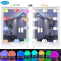 RGB-LED Bulb Mirror Lights Vanity Mirror Lamp Kit Lens Headlight Bulbs Kit (10 Bulbs) for Make. 