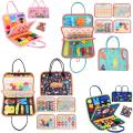 Montessori Travel Toy Felt Activity Quiet Books Busy Board Activity Educational Sensory Learning Book.