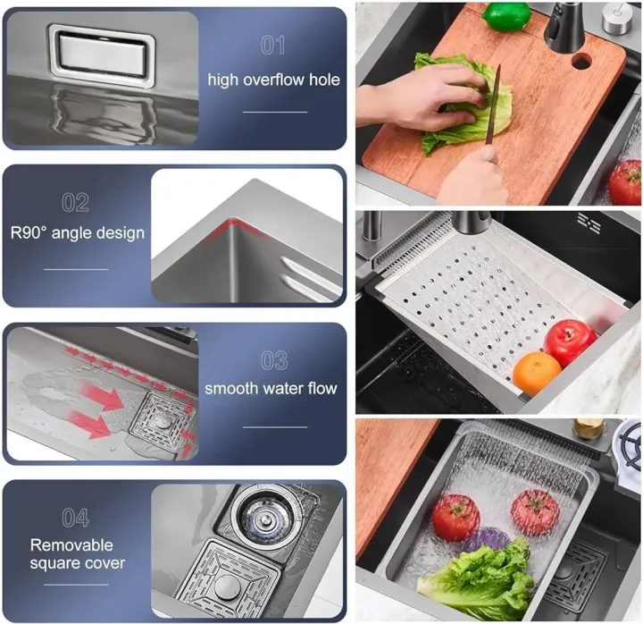 All%20In%20One%20Kitchen%20Sink%20304%20Grade%20Stainless%20Steel%20Multipurpose%20Multifunction%203%20Mode%20Tap%20with%20Pullout%20Feature%20Cup%20Washer%20Single%20Bowl%20with%20RO%20water%20tab%20(27"%20x%2018"%20x%209")%20-%20Image%208