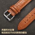Genuine Calfskin Leather Watch Strap Slub Pattern Bracelet 12/13/14/15/16/17/18/19/20/21/22/24mm Universal Watchband Accessories.