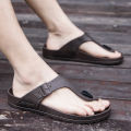 2026 New Summer Flip-flops for Men, Anti-slip, Trendy and Casual Solid-color Beach Shoes. 