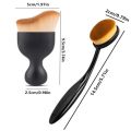 2PCS Oval Foundation Makeup Brushes - Toothbrush Shape Kabuki Brush for Liquid Foundation, Cream Blending, Contouring | Soft Syn.