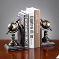 Rustic World Globe Book Ends - World Globe Book Ends for home decor and office. 