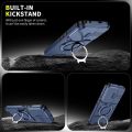 Slide Camera Cover Case for Honor 400 Pro, 400 Lite, 400, Magnetic Rotate Ring Holder Heavy Duty TPU+PC Shockproof Drop Protect Phone Case. 