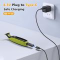 Brangdy 4.3V Type-C Shaver Adapter Charging Converter for Philips Norelco Oneblade QP2520 QP2515 QP2620 with Charging Indicator. 