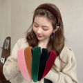 Winter Thick Headbands for Women Velvet Sponge Hairband Girls Wide Hair Bezel  Elasticity Padded Headwear Hair Accessories. 