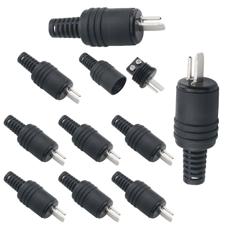 10PCS DIN Speaker Plug 2-Pin Solder Type Connector for Hifi Loudspeaker ...