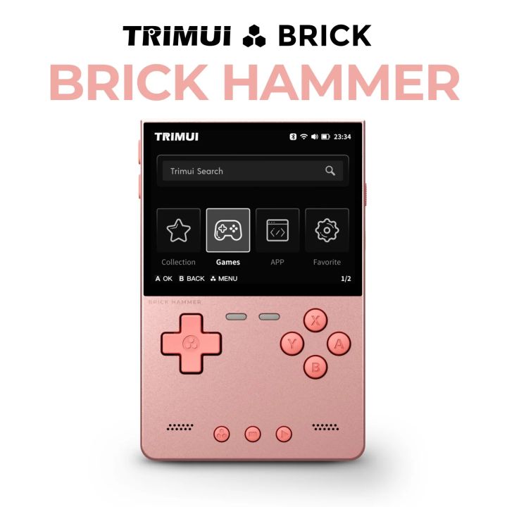 NEW%20TRIMUI%20BRICK%20Hammer%20Handheld%20Game%20Console%203.2''%20IPS%20Screen%20Linux%20System%20Metal%20Body%20Key%20LED%20Lighting%20Free%20Key%20cap%20%20-%20Image%203