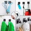 Black Robe Hook Wall Hook Towel Hook for Bathroom Stainless Steel Coat Hook Rustproof Hook Hanger for Kitchen Hardware. 