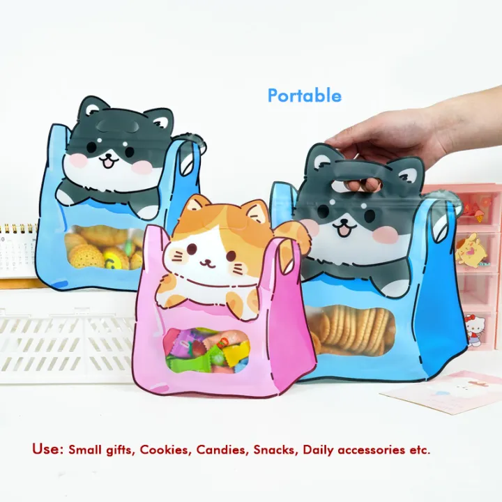 20Pcs%2050Pcs%20Plastic%20Portable%20Cartoon%20Schoolbags%20Sweets%20Snack%20Sealing%20Pockets%20Children's%20Birthday%20Wedding%20Party%20Creative%20%20Bag%20-%20Image%204