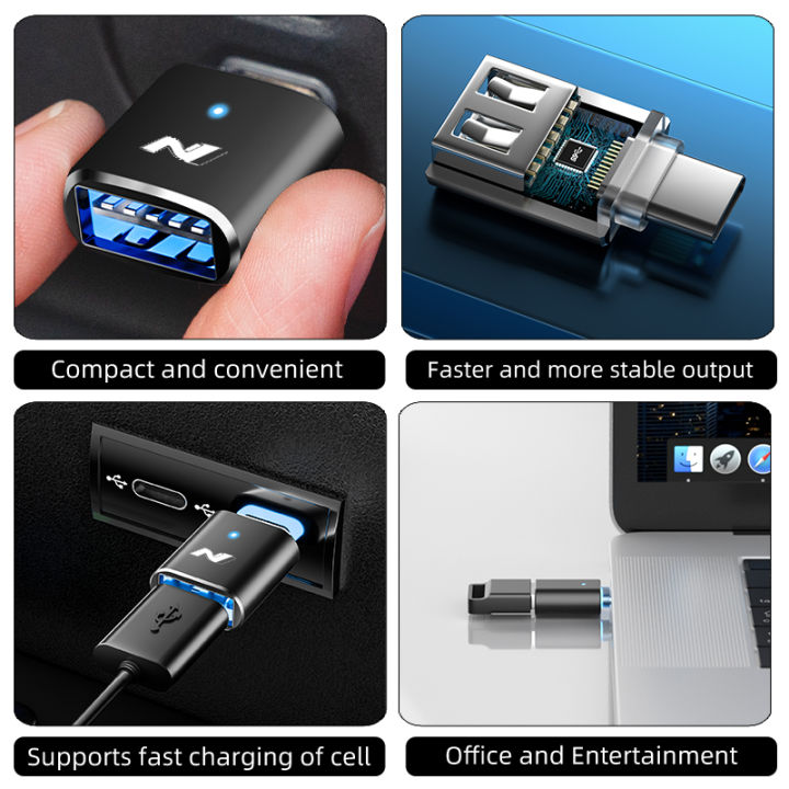 Type%20C%20To%20USB%20Port%20Converter%20Charging%20Cable%20Adapter%20Light%20Ambient%20For%20Hyundai%20N%20Tucson%20IX35%20I30%20I20%20Kona%20Coupe%20Veloster%20I40%20Getz%20-%20Image%204