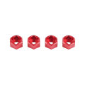 4Pcs 5mm to 7mm/12mm Hex Wheel Hub Adapters Conversion for Axial SCX24 1/24 Wheels on WPL D12 1/10 MN 1/12 RC Car Upgrade Parts.