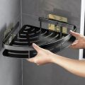 Bathroom Shelf Aluminum Alloy Shampoo Rack Makeup Storage Organizer Shower Shelf Bathroom Accessories No Drill Wall Corner Shelf.