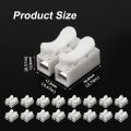 20pcs Wire Connectors CH-2 CH-3 No Solding Welding Quick 2P 3P Cable Wire Connector No Screw Terminal Block Spring Clamp. 