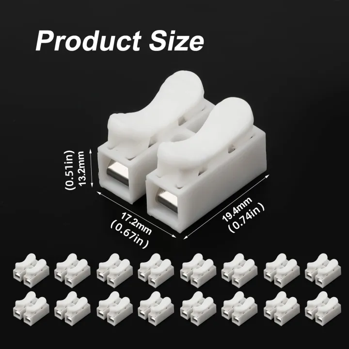20pcs%20Wire%20Connectors%20CH-2%20CH-3%20No%20Solding%20Welding%20Quick%202P%203P%20Cable%20Wire%20Connector%20No%20Screw%20Terminal%20Block%20Spring%20Clamp%20-%20Image%202