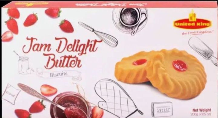 United king jam delight biscuits 200g