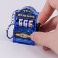 Fruit Slot Machine Keychain Lucky Charm Jackpot Keychains Mini Casino Pendant Bag Charm Novelty s for Kids Adults. 