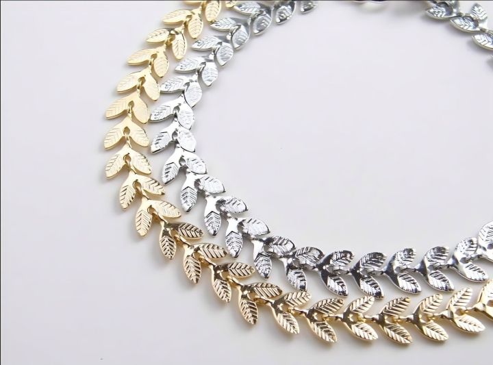Bay%20Leaf%20Chain%20Bracelet%20Gold/Silver%20plated%20Adjustable%20Chain%20Bracelet%20Best%20Gift%20for%20Girls/Womens%20-%20Image%202
