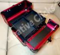 Vanity Box Case, Aluminium Make Up Box Case, Cosmetic Box Case, Beauty Box Case - RED 2 Color. 