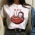 Japanese Anime T-shirt Demon Slayer Oversize Women Clothing Nezuko Kawaii Tees Tanjirou O-Neck Graphic Female Tshirt Manga Tops. 