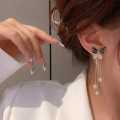 Unique Design Elegant Delicate Light Luxury Black Butterfly Earrings Women Jewelry Party Premium Gifts. 