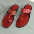 Ladies Leather Flat Slippers. 