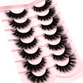 New 3D Mink Lashes Cat Eyelashes Fluffy Wispy Volume Lashes Natural Feathery Effect Lightweight Flexible Band Fake Lashes.