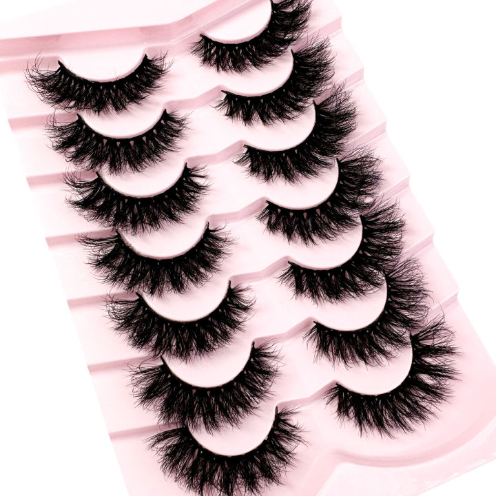 New%203D%20Mink%20Lashes%20Cat%20Eyelashes%20Fluffy%20Wispy%20Volume%20Lashes%20Natural%20Feathery%20Effect%20Lightweight%20Flexible%20Band%20Fake%20Lashes%20-%20Image%204