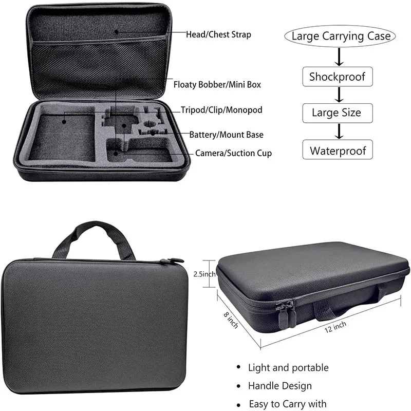 Accessory Set Kit Bundle For GoPro Hero 12/11/10/9 Black - View #2
