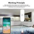 Tuya WiFi Water Leakage Sensor Flood Water Leakage Alarm Smart Home Automation Residential Security Protection Smart Life App. 
