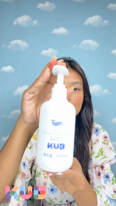 KUB Baby 600ml Baby Bottle and vegetable  Cleanser Liquid Foaming Wash for Bottles