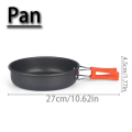 Camping Cookware Kit Outdoor Cooking Set Aluminum Pot Equipment Travel Tableware Kitchen for Hiking Picnic BBQ.