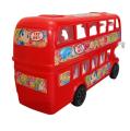 Plastic Model bus Double decker bus toy multicolor push and go bus toy multiexel model bus.